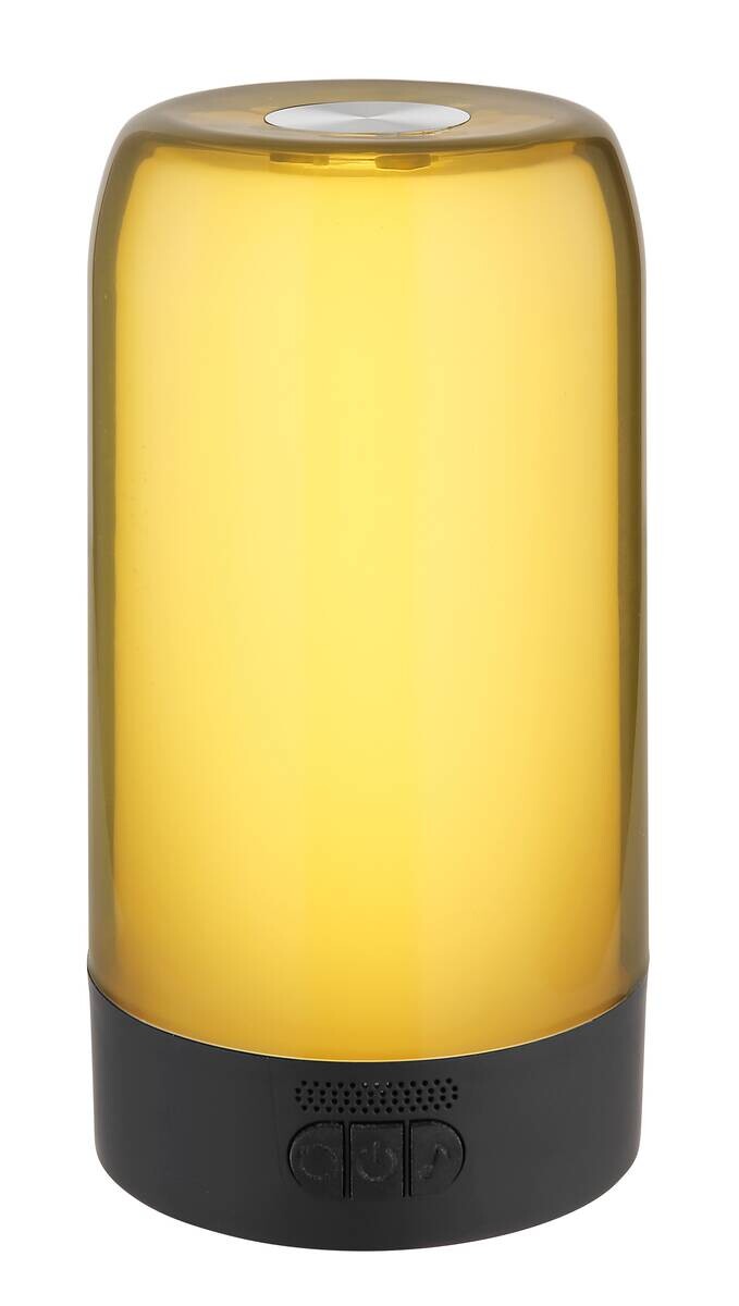 GLOBO LED-Tischleuchte silber schwarz Kunststoff Aluminium H/D: ca. 18,8x10 cm