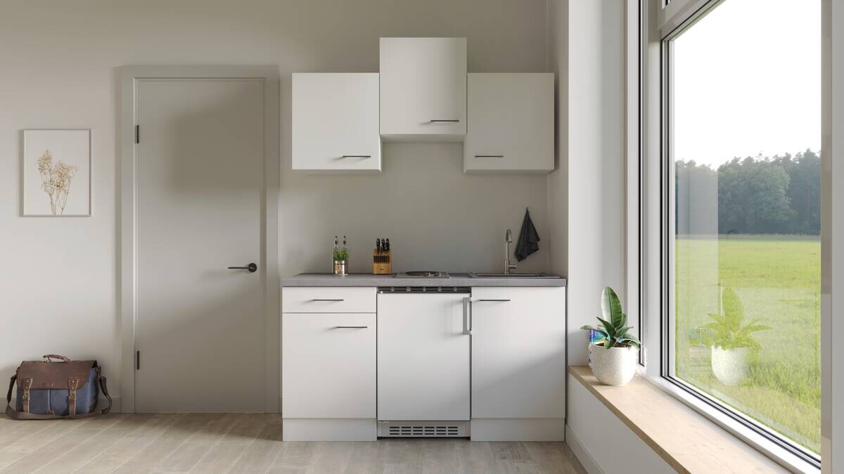 Küchenblock Vita weiß B/H/T: ca. 151x226x60 cm