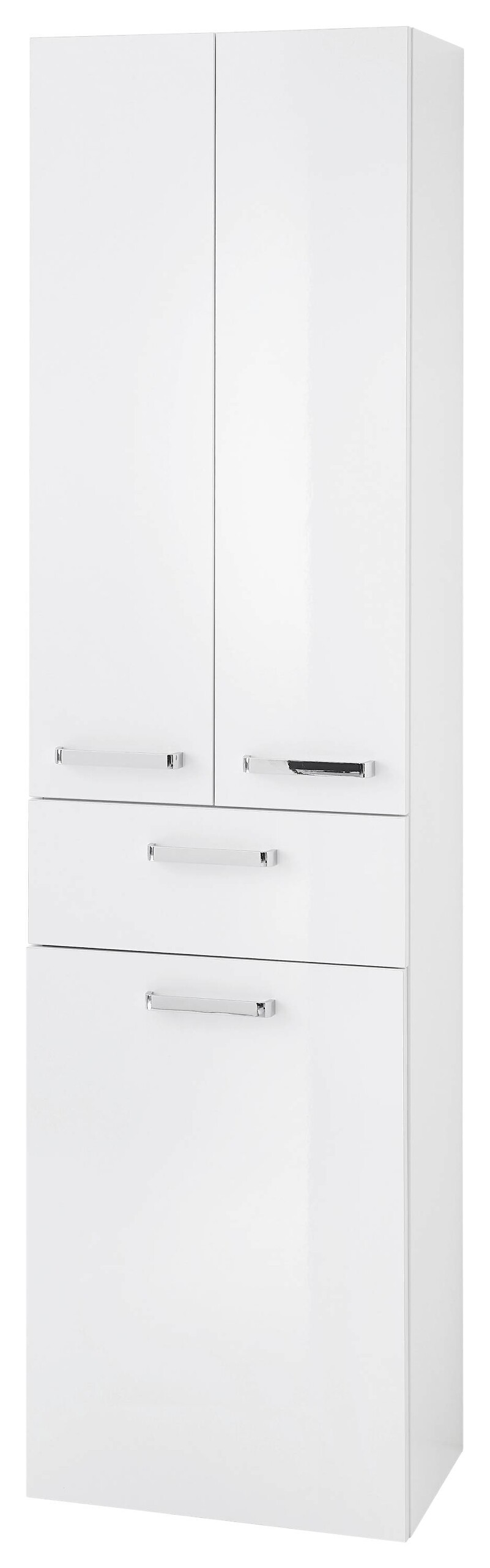 Hochschrank Quickset 312 weiß glanz B/H/T: ca. 50x185,5x33 cm