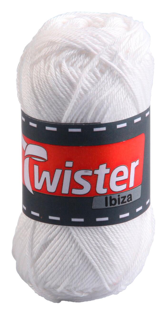 Twister Handstrickgarn Ibiza weiß L: ca. 12500 cm