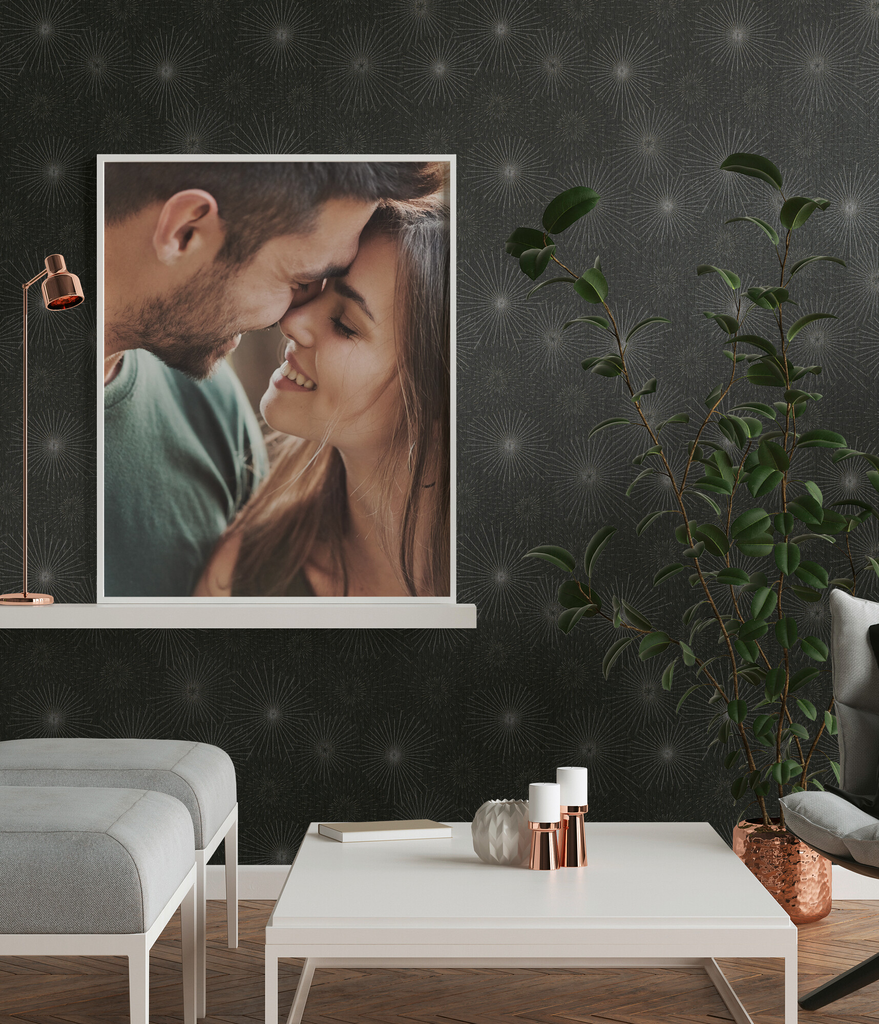 A.S.Creation Vliestapete schwarz silber gold B/H/D: ca. 53x1005x8,2 cm