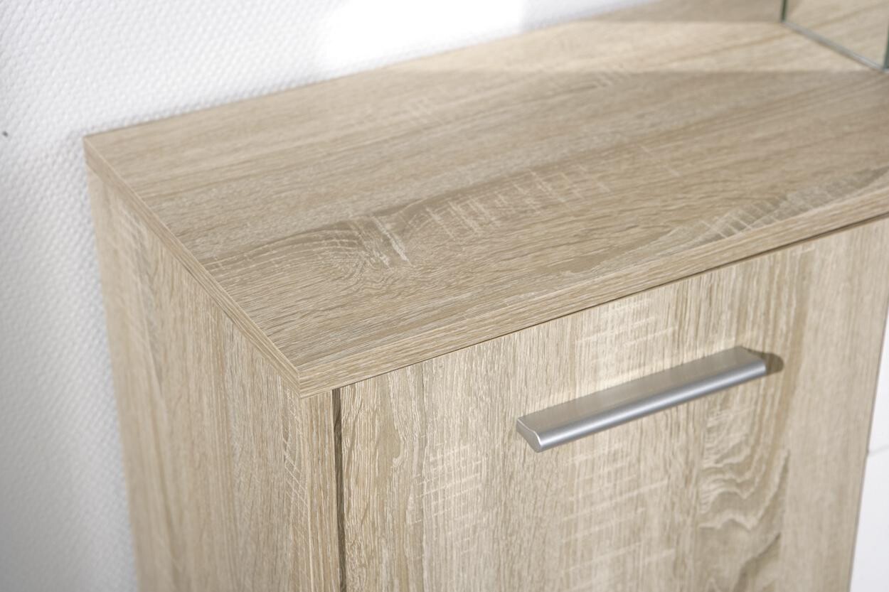 Kommode Elvezia Eiche Sonoma Nachbildung weiß B/H/T: ca. 115x77x30 cm