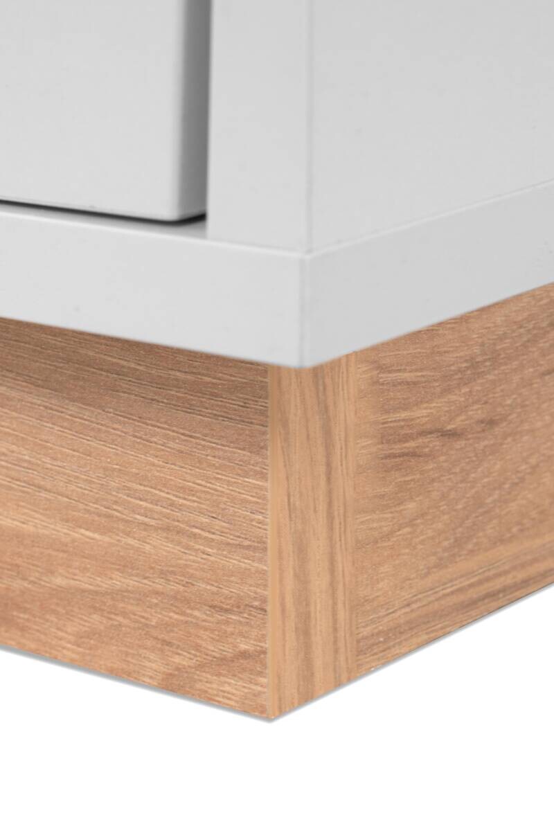 Kommode Split grau Jackson Hickory Nachbildung B/H/T: ca. 82x94x40 cm