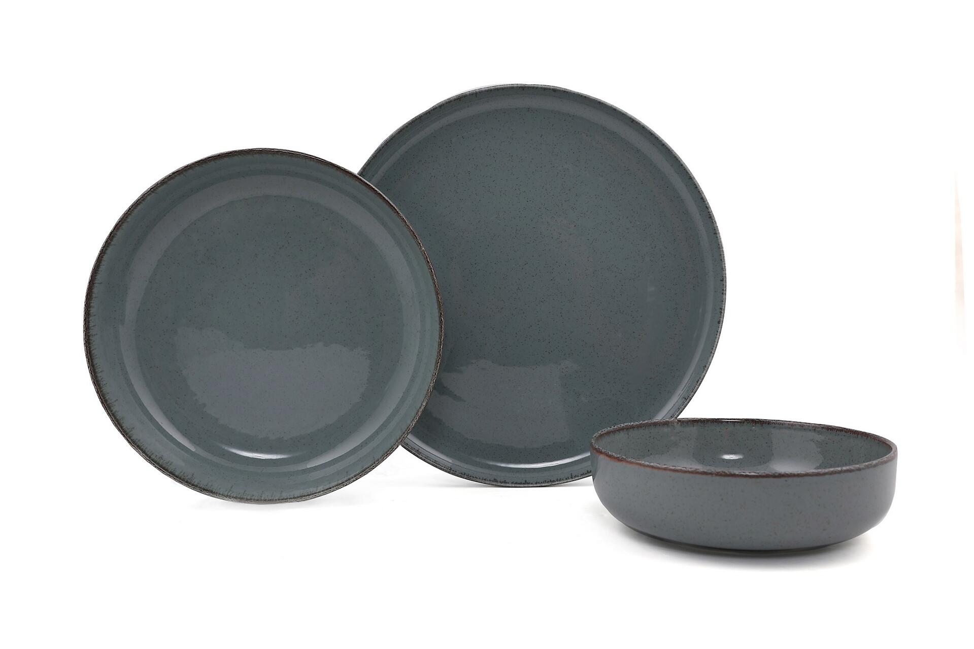 Hermia Concept Kombiservice grau Porzellan 12 tlg.