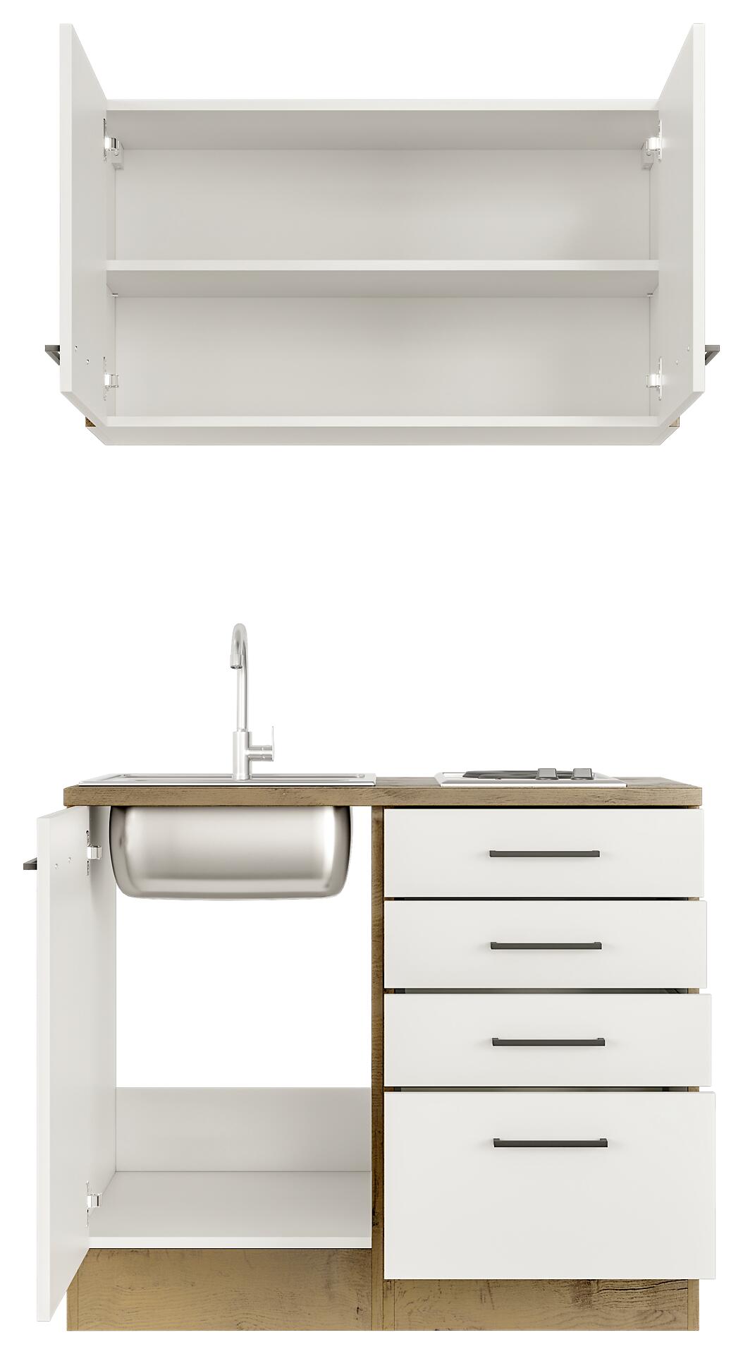 Küchenblock Avila Magnolie B/H/T: ca. 100x200x60 cm