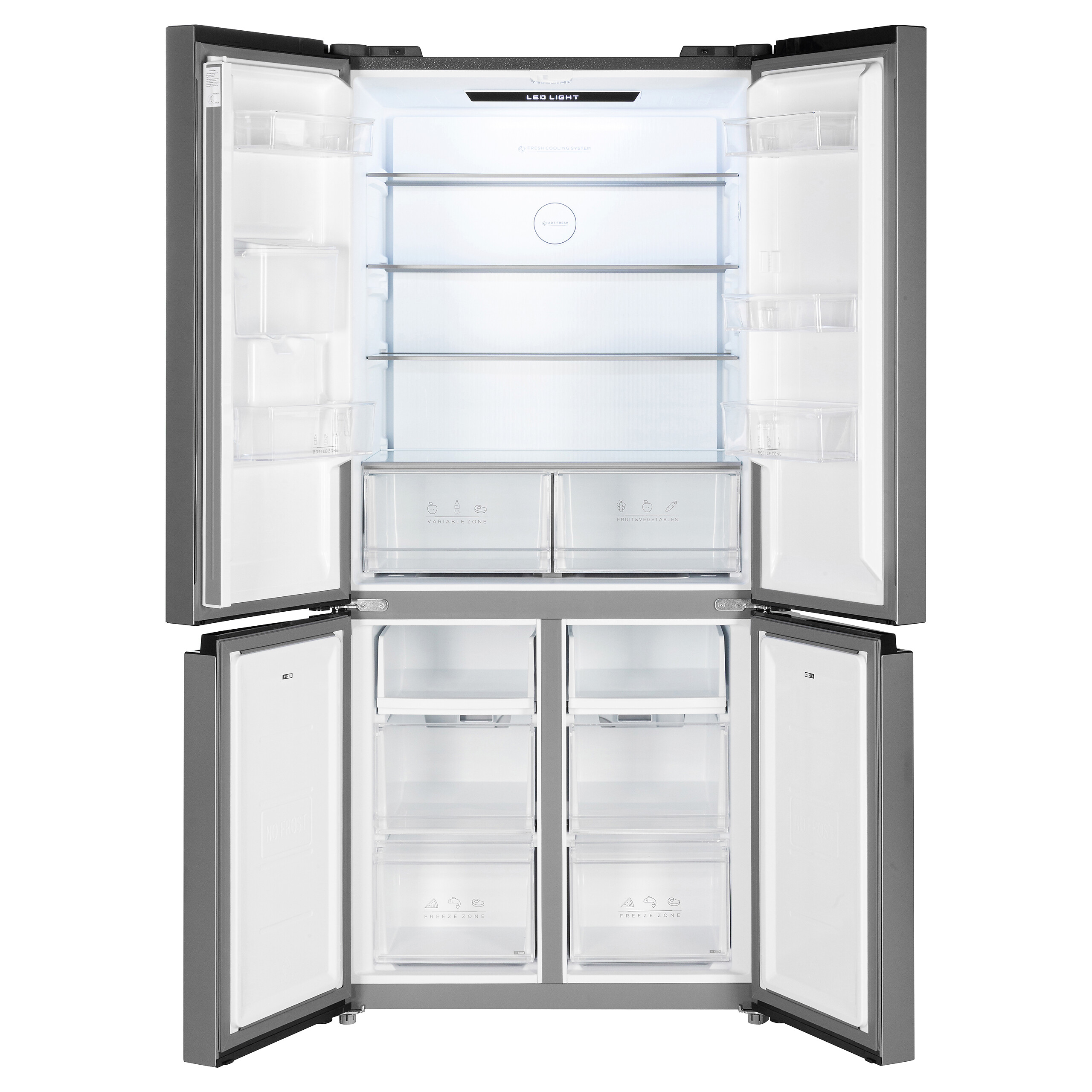 POCOline Multi-Door Kühl-/Gefrierkombination MD-190-513-CIXWDDNF Inox B/H/T: ca. 83x189,8x65,3 cm