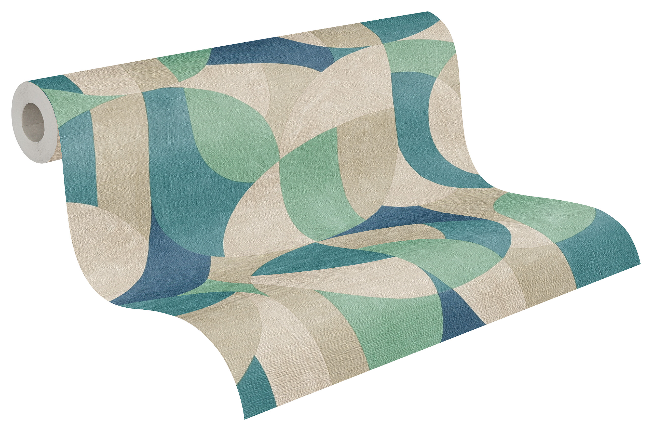 A.S.Creation Vliestapete beige blau B/H/D: ca. 53x1005x8,6 cm