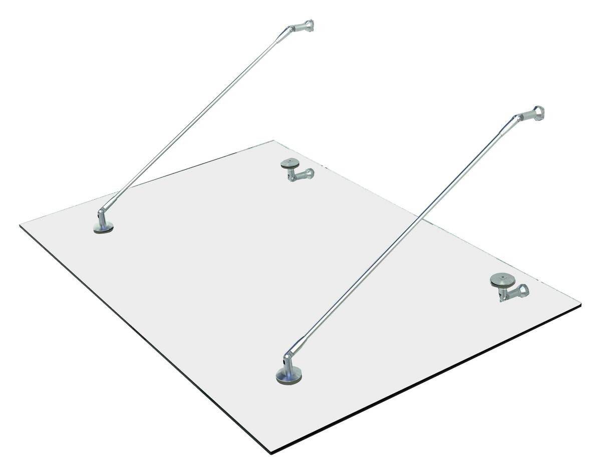 HOMCOM Vordach transparent