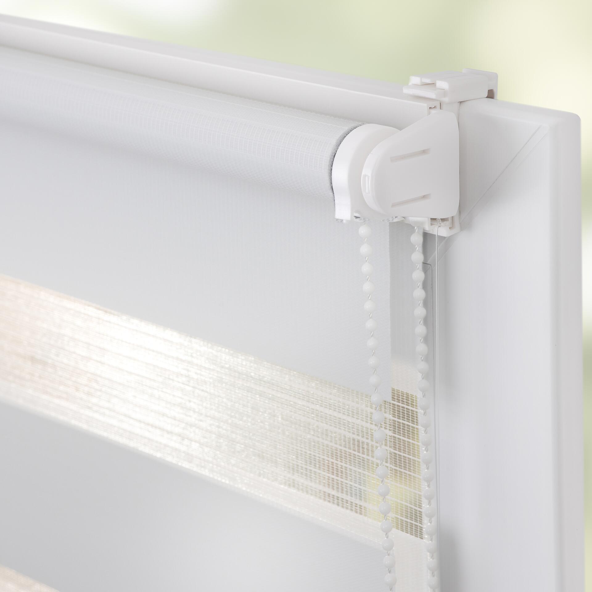 LICHTBLICK Doppelrollo Duo weiß B/L: ca. 45x150 cm