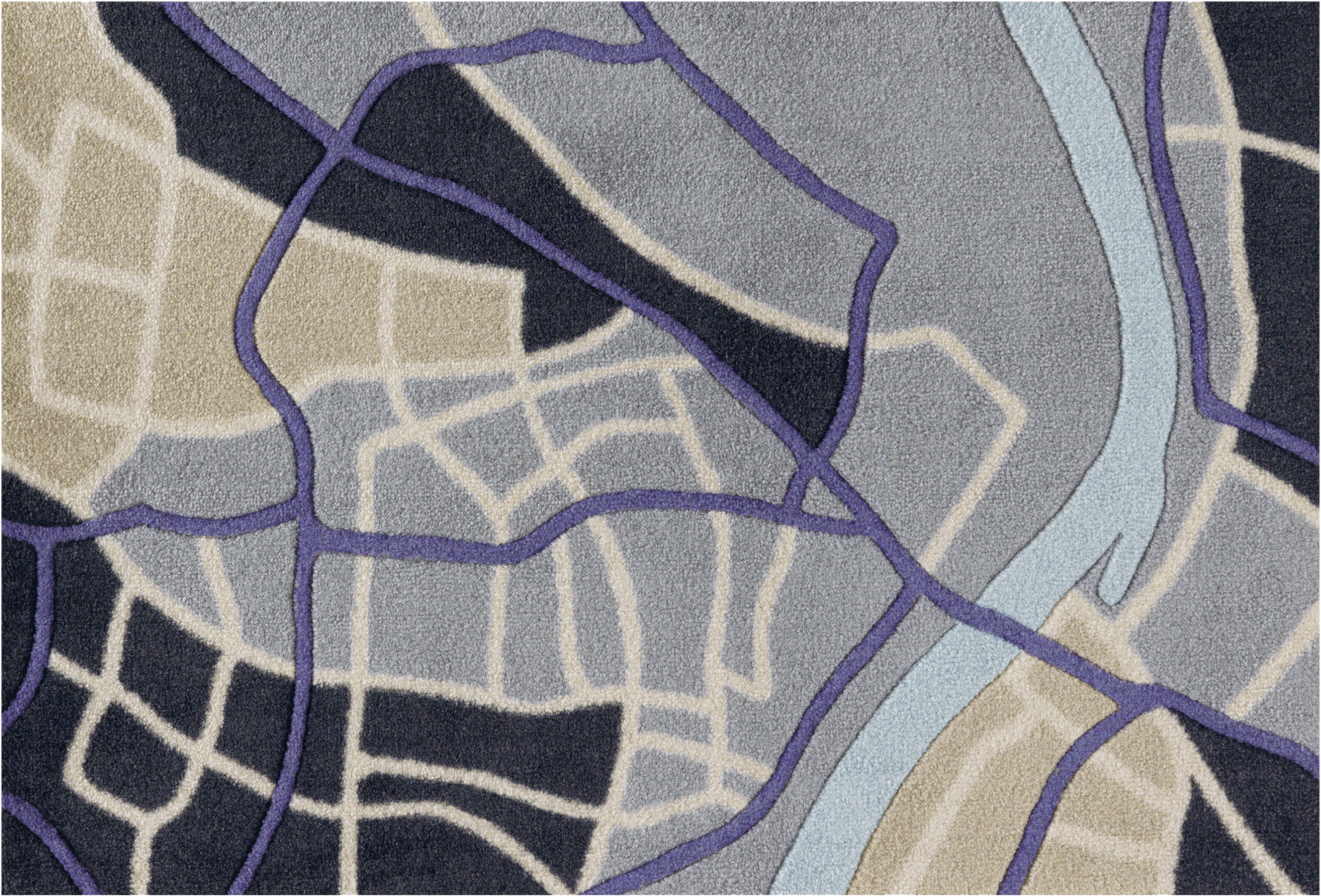 Arte Espina Kurzflorteppich Living Mat 35 blau B/L: ca. 64x168 cm