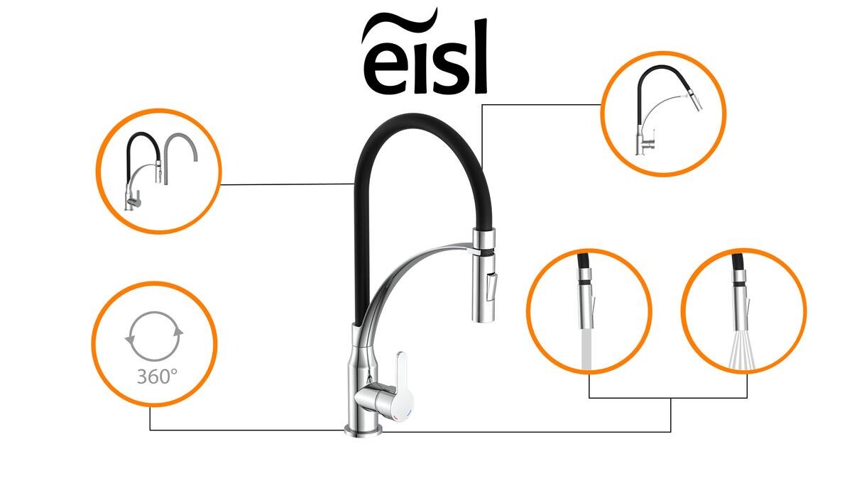 Spültisch-Armatur Carneo schwarz