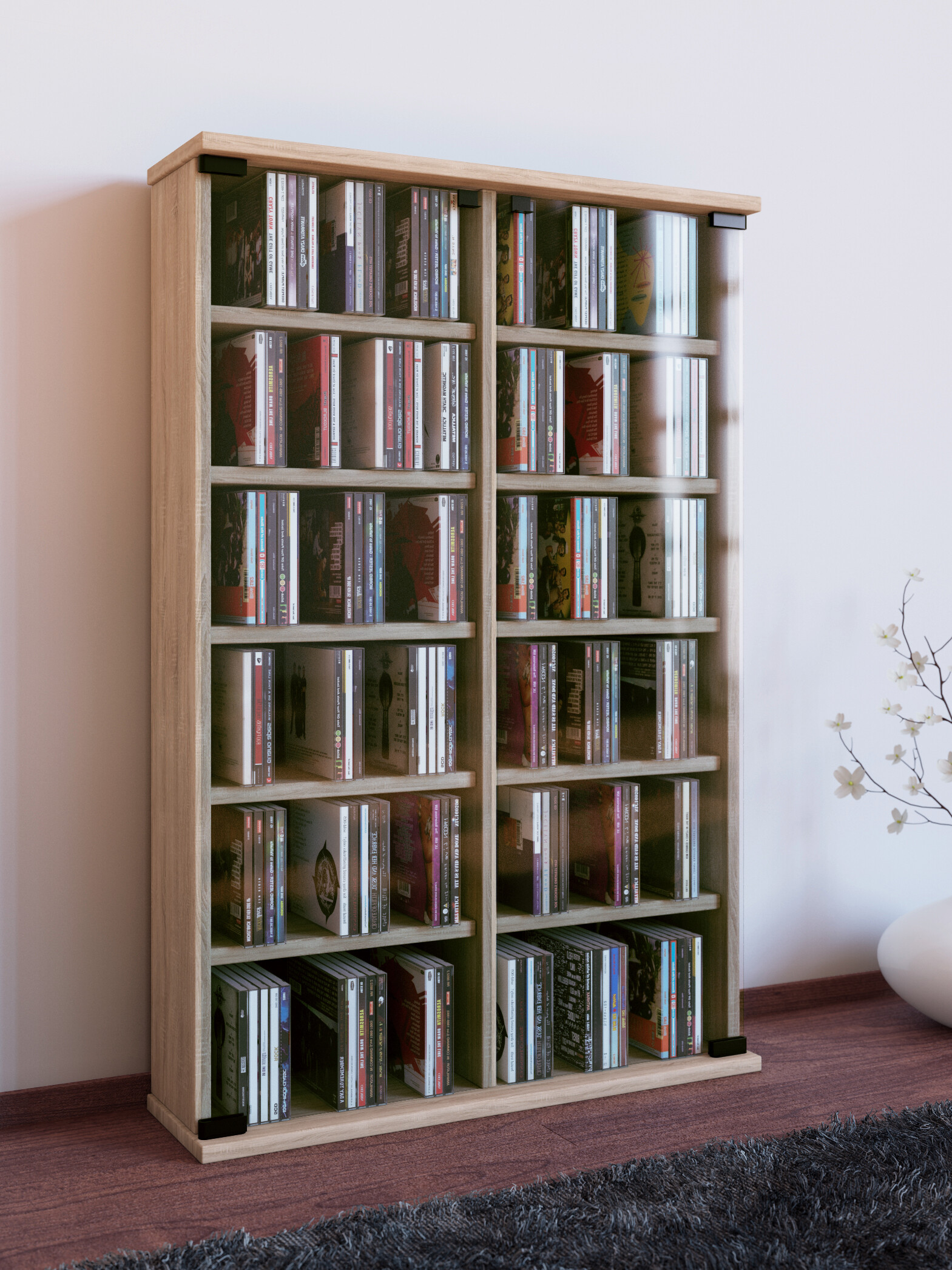 Regal Roma Eiche Sonoma Nachbildung Holzwerkstoff B/H/T: ca. 60x91,5x18 cm Regal Roma Eiche Sonoma Nachbildung Holzwerkstoff B/H/T: ca. 60x91,5x18 cm