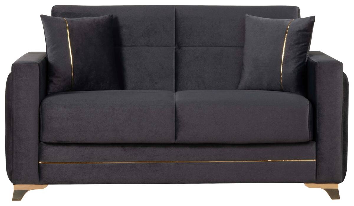 Sofa 3-2-1 Cavana anthrazit Microfaser