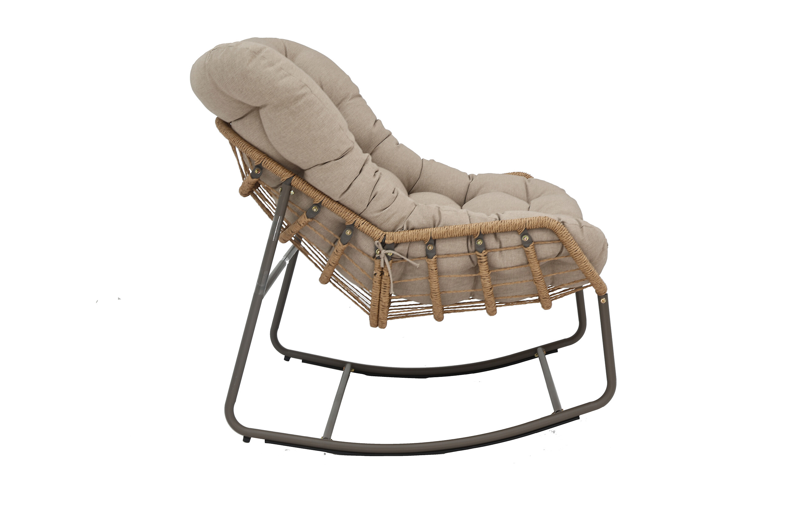 POCOline Gartenstuhl braun Stahl