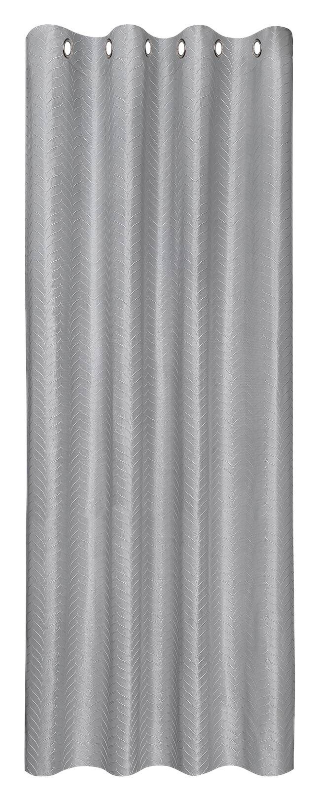 Happy Home Ösenvorhang Kiel silber B/L: ca. 145x245 cm