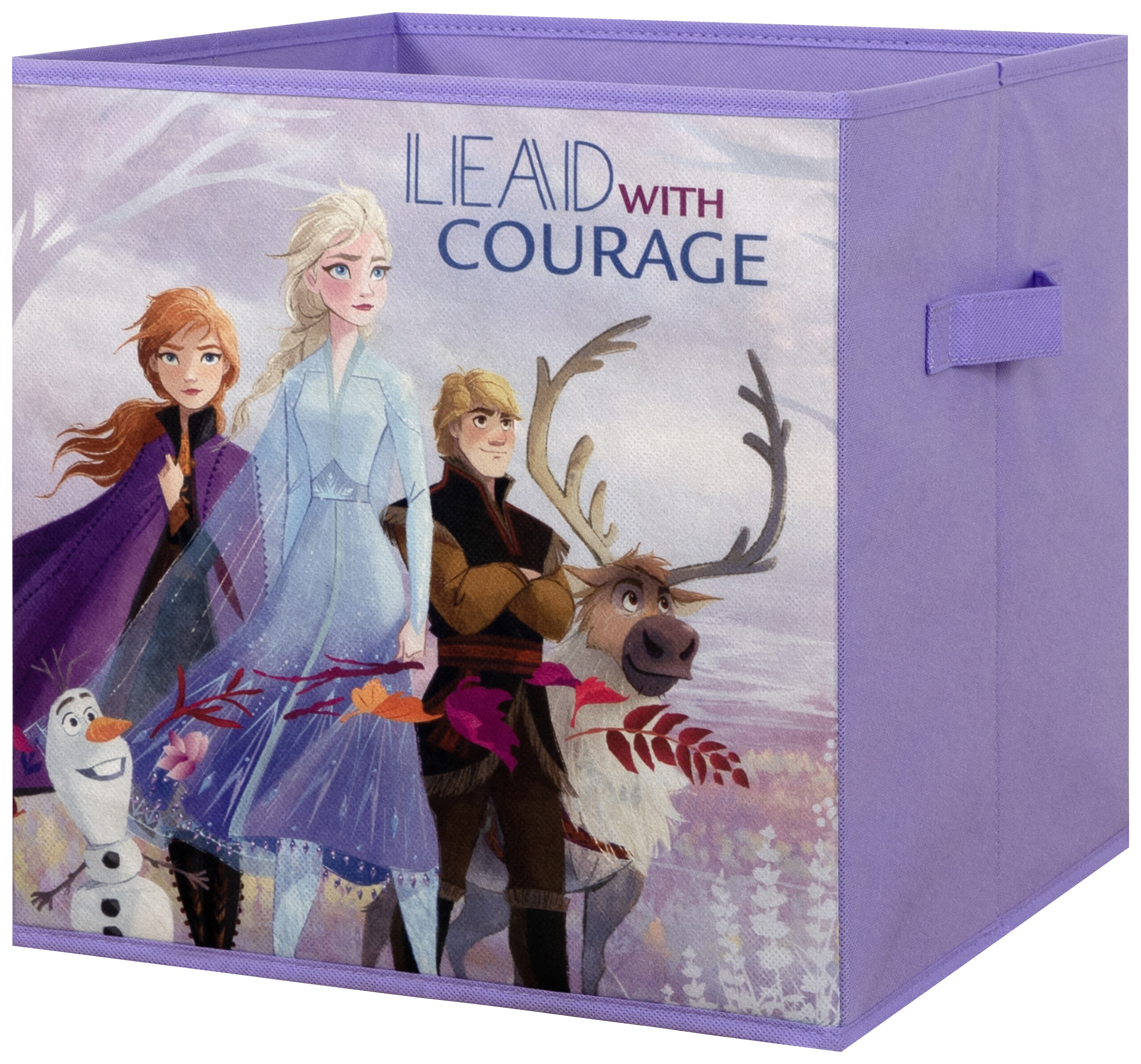 Stoffbox Frozen lila B/H/T: ca. 32x32x32 cm