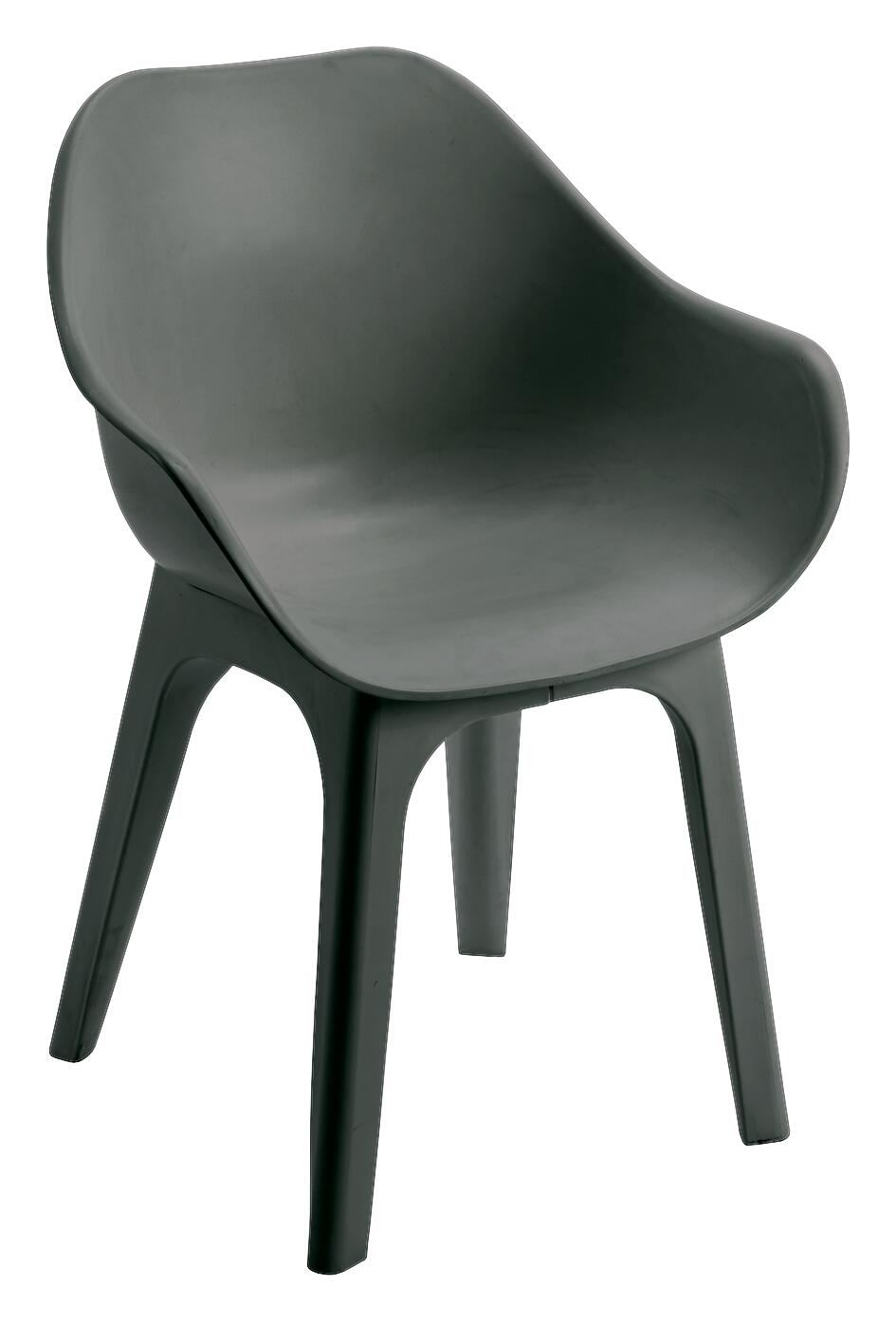 ProGarden Sessel GHIBLI 2er-Set anthrazit Polypropylen B/H: ca. 55x81 cm