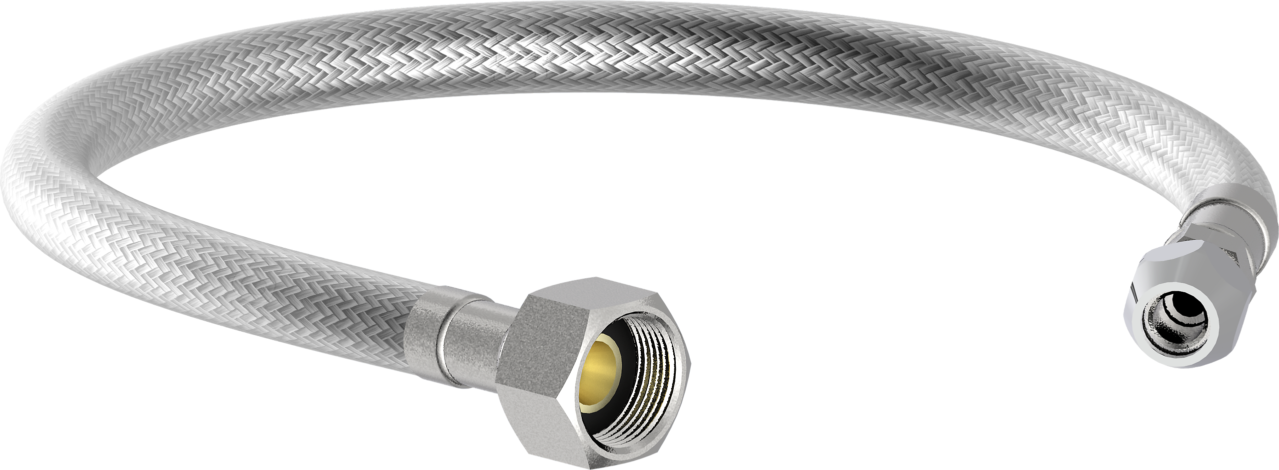 Flex-Anschlussschlauch Chrom