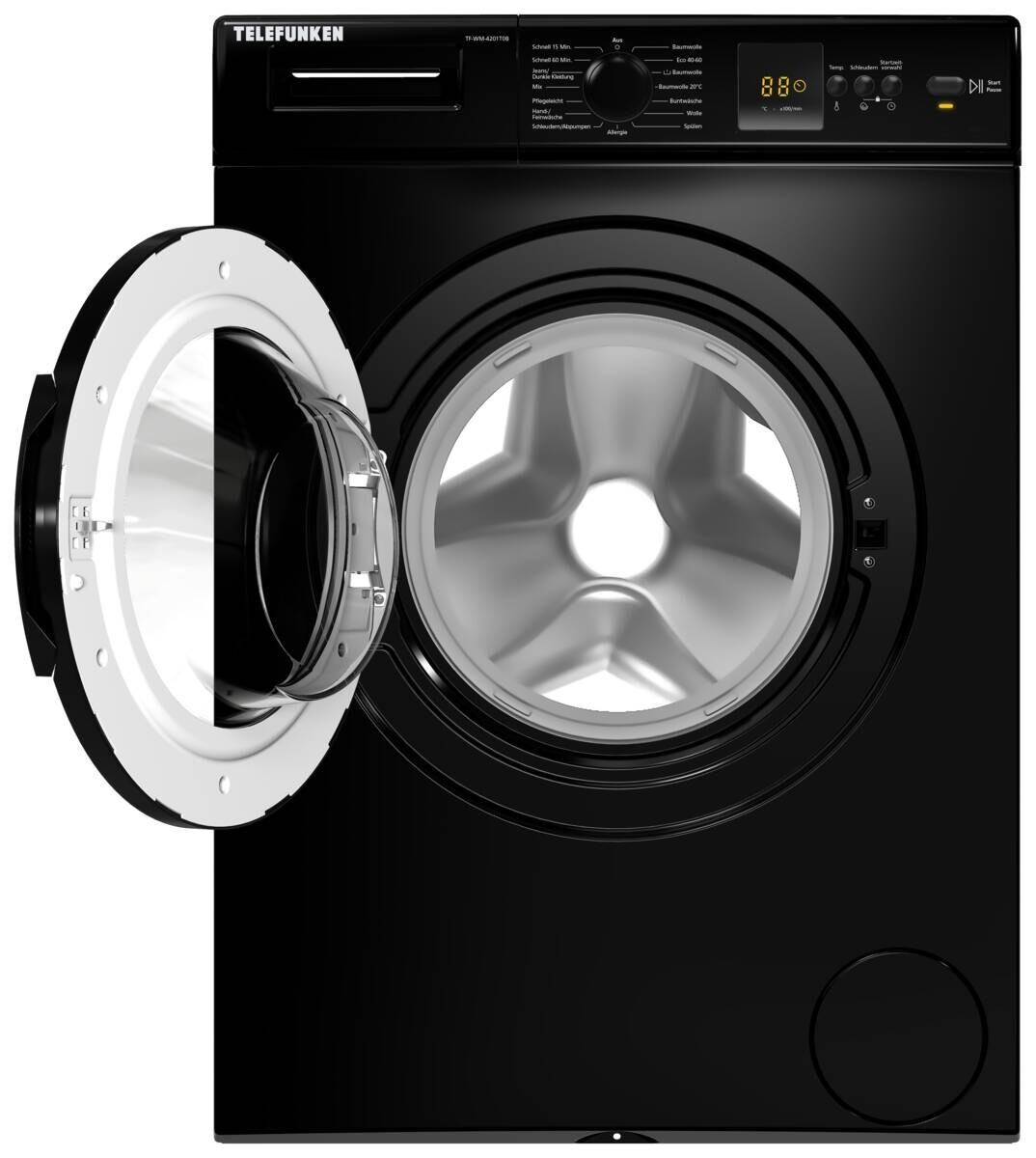 TELEFUNKEN Waschmaschine TF-WM-4201T0B schwarz B/H/T: ca. 60x85x50 cm ca. 5 kg