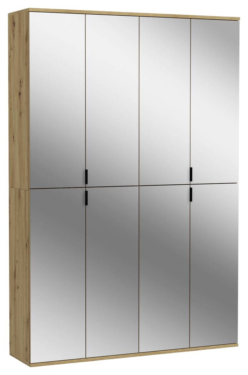 Garderobe PROJEKT Eiche Artisan Nachbildung Spiegel B/H/T: ca. 122x193x34 cm Garderobe PROJEKT Eiche Artisan Nachbildung Spiegel B/H/T: ca. 122x193x34 cm