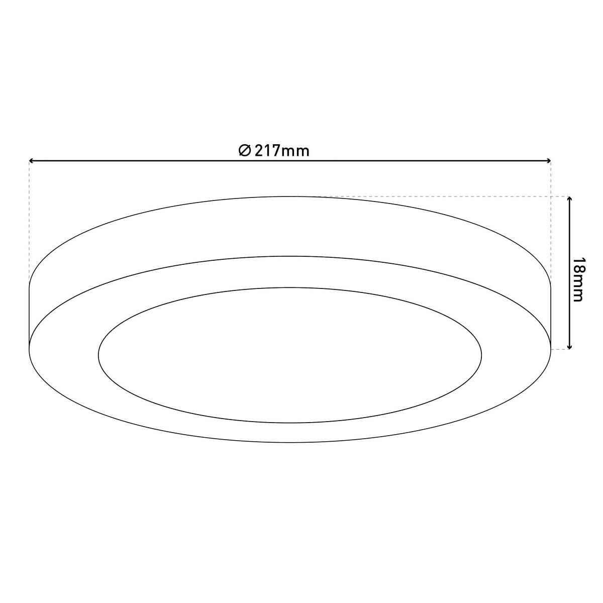 Näve Leuchten Deckenleuchte BONUS NV1384523 weiß Aluminium Kunststoff H/D: ca. 1,6x21,7 cm null 1 Brennstellen