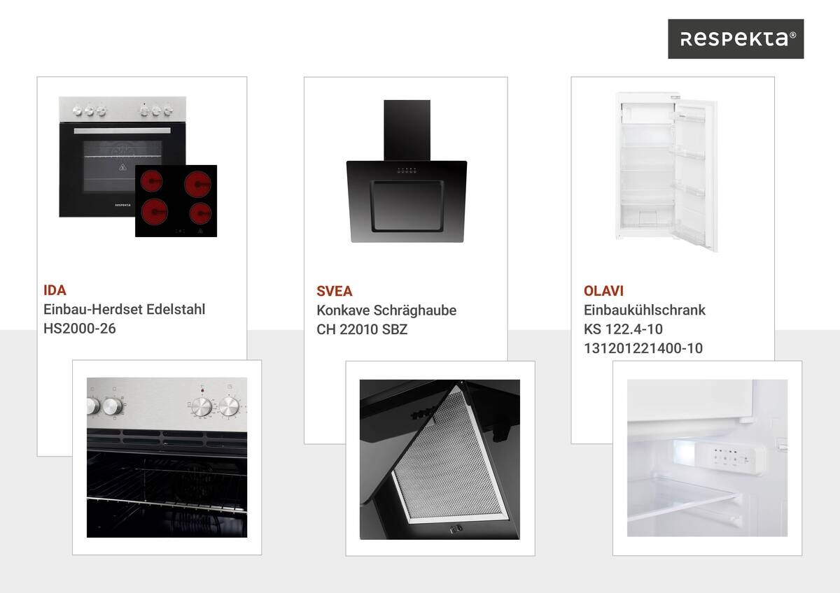 Respekta Winkelküche Hilde grau matt B/H/T: ca. 280x205x60 cm