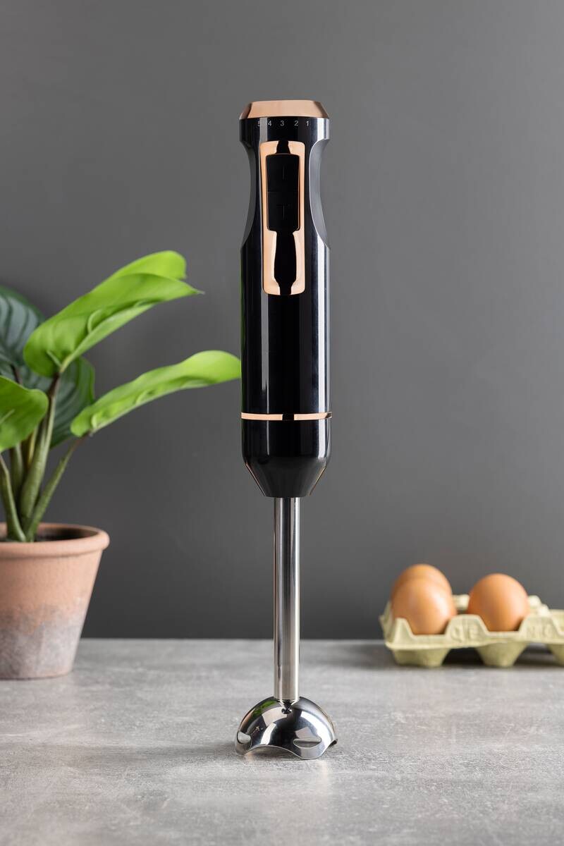 BERGNER Stabmixer schwarz Edelstahl B/H/L: ca. 8x22,5x13 cm