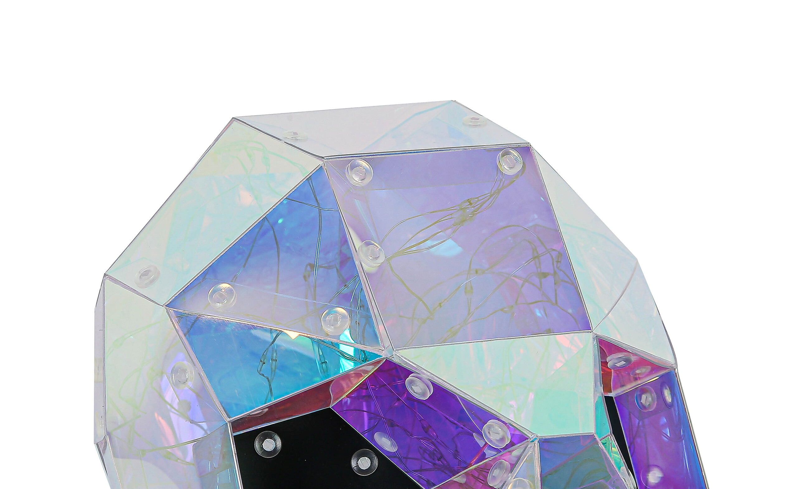 Nolo Tischleuchte Totenkopf transparent B/H/L: ca. 17x17x23 cm