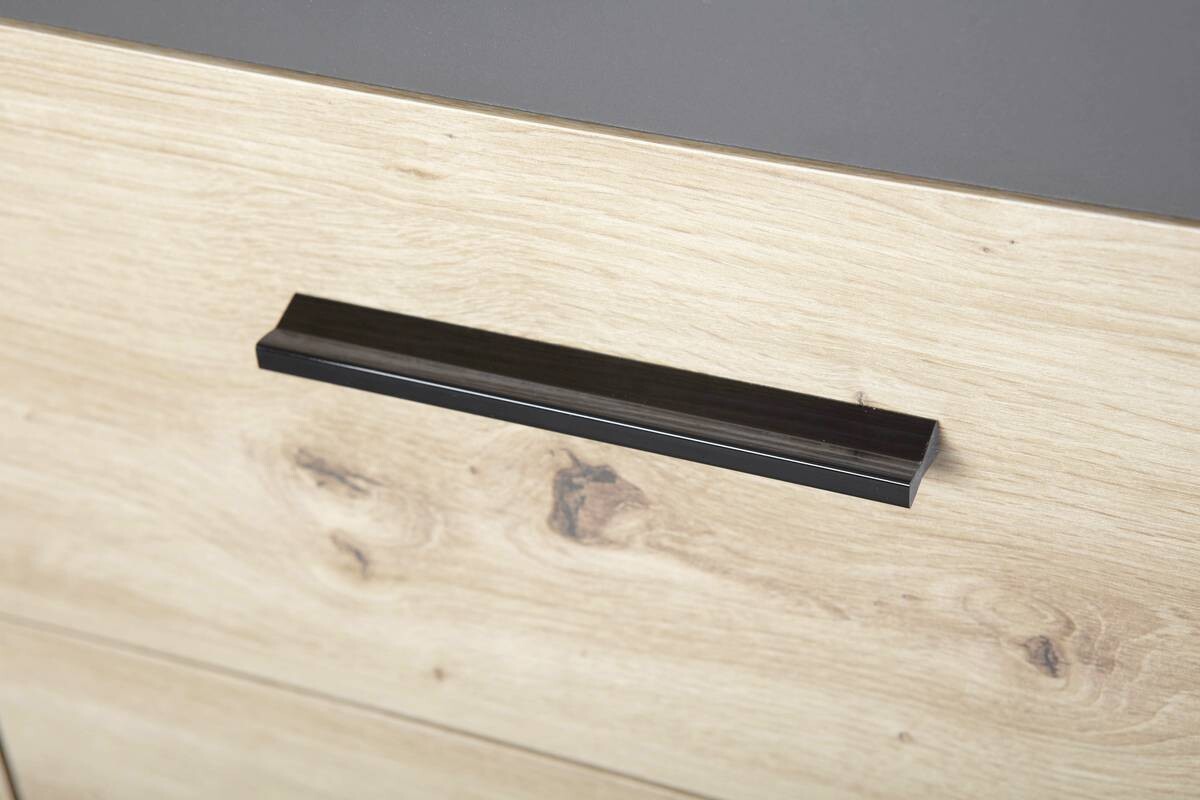 Kommode Corbeto 1T4S anthrazit Artisan Nachbildung B/H/T: ca. 94x86x40 cm