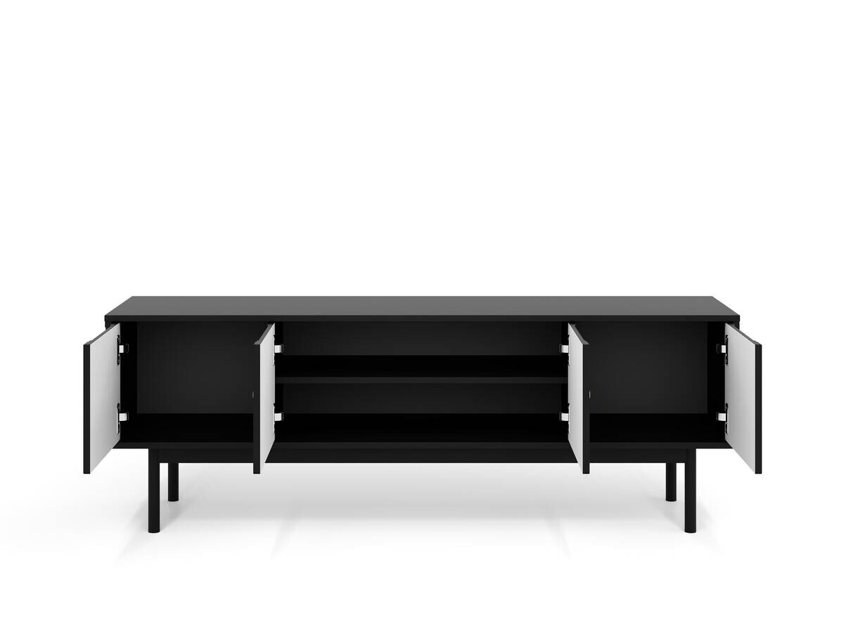 Lowboard MAZOMA schwarz gold Optik B/H/T: ca. 154x53,5x39 cm