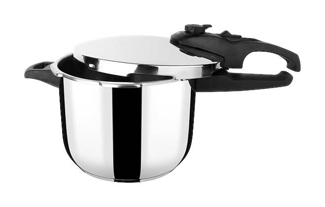 MICHELINO Schnellkochtopf silber Edelstahl D: ca. 24 cm MICHELINO Schnellkochtopf silber Edelstahl D: ca. 24 cm