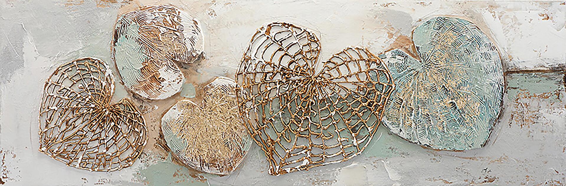 Ölgemälde Herzen B/H: ca. 120x40 cm