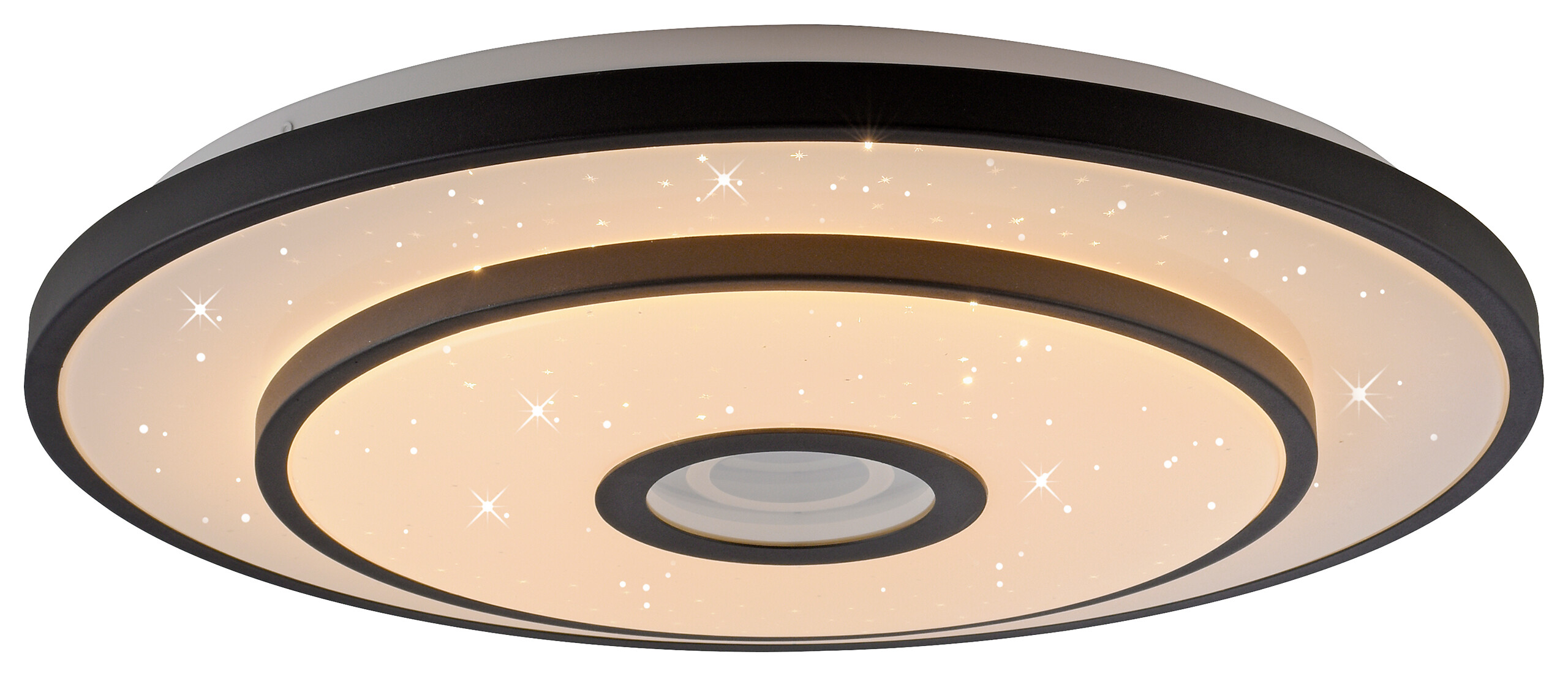 Just Light LED-Deckenleuchte Turanus schwarz H/D: ca. 7,5x50 cm