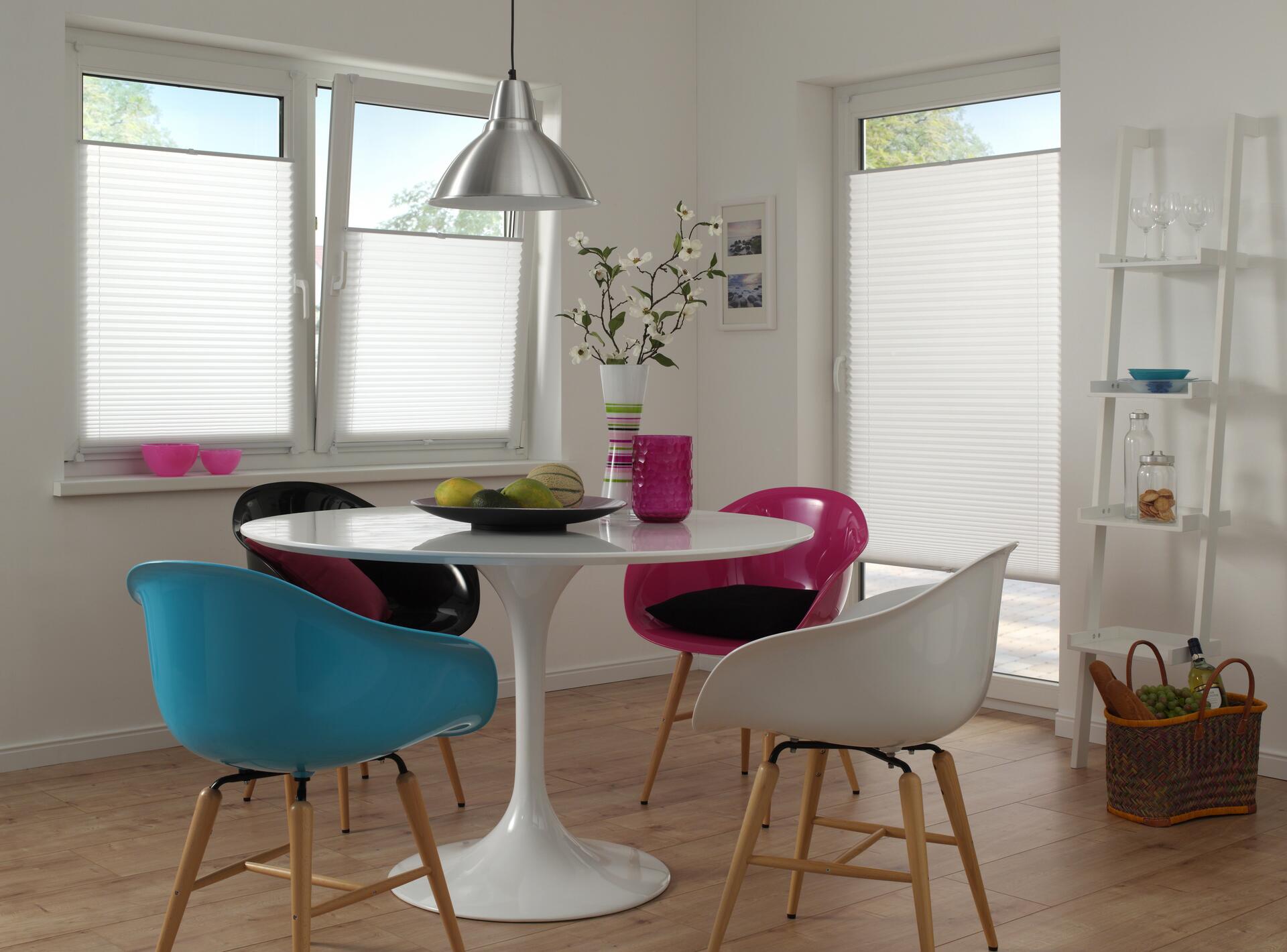 Boviva Spannplissee weiß B/L: ca. 70x130 cm