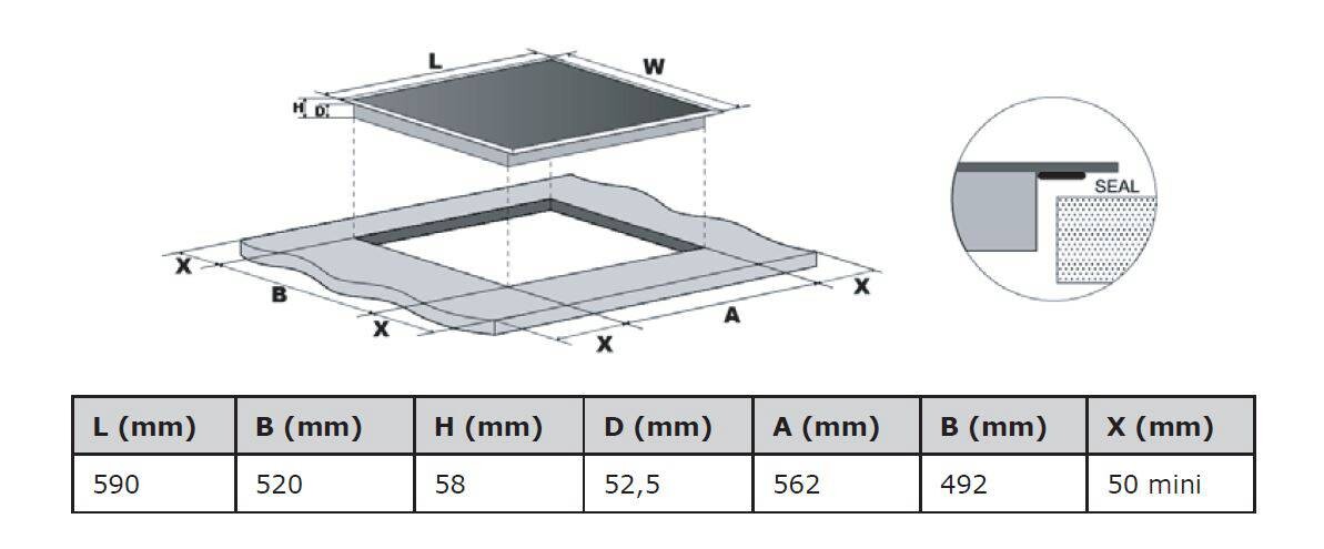 Respekta Küchenblock Premium weiß hochglänzend B/H/T: ca. 280x200x60 cm