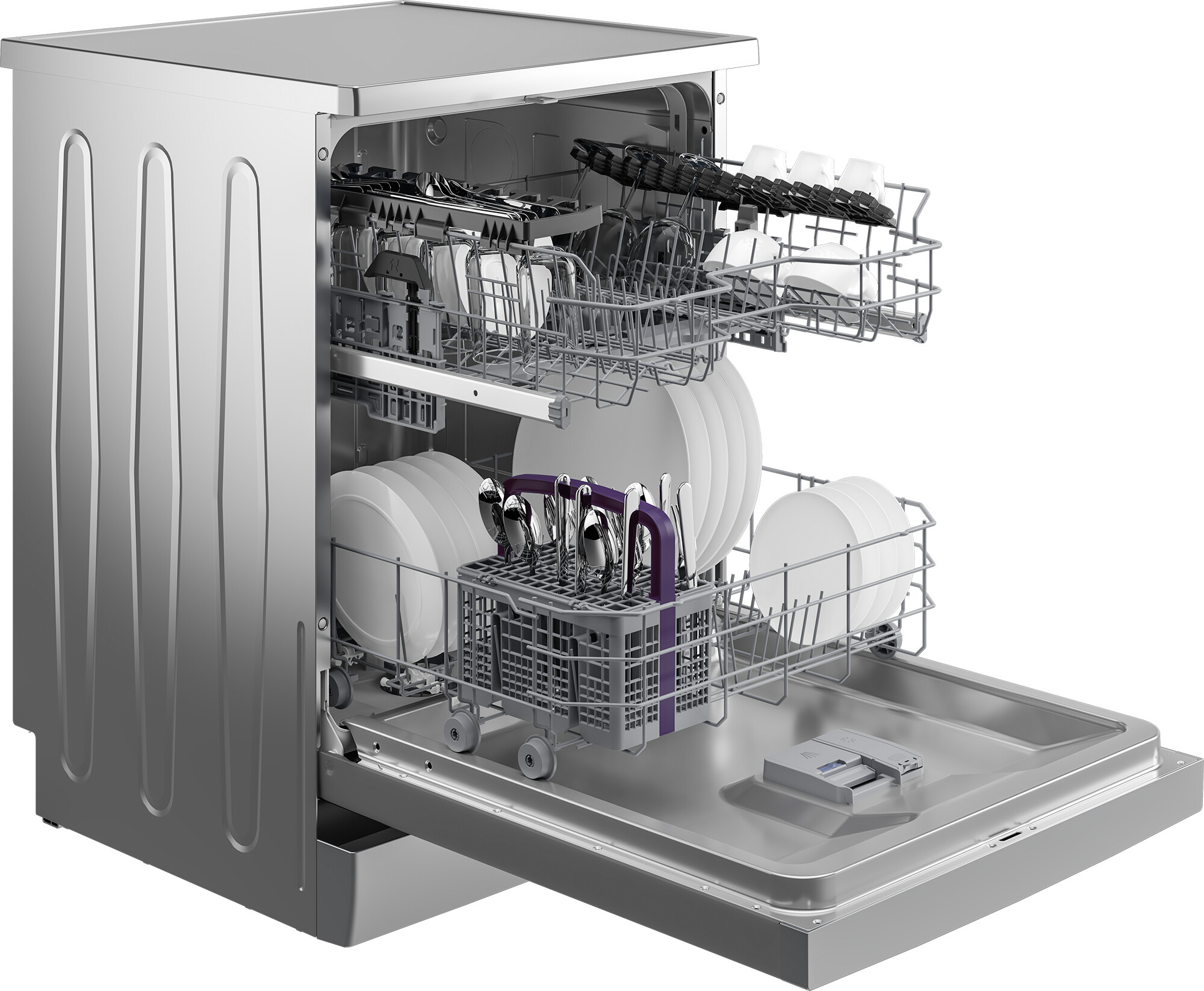 Beko Geschirrspüler BDFN26430S silber B/H/T: ca. 59,8x85x60 cm