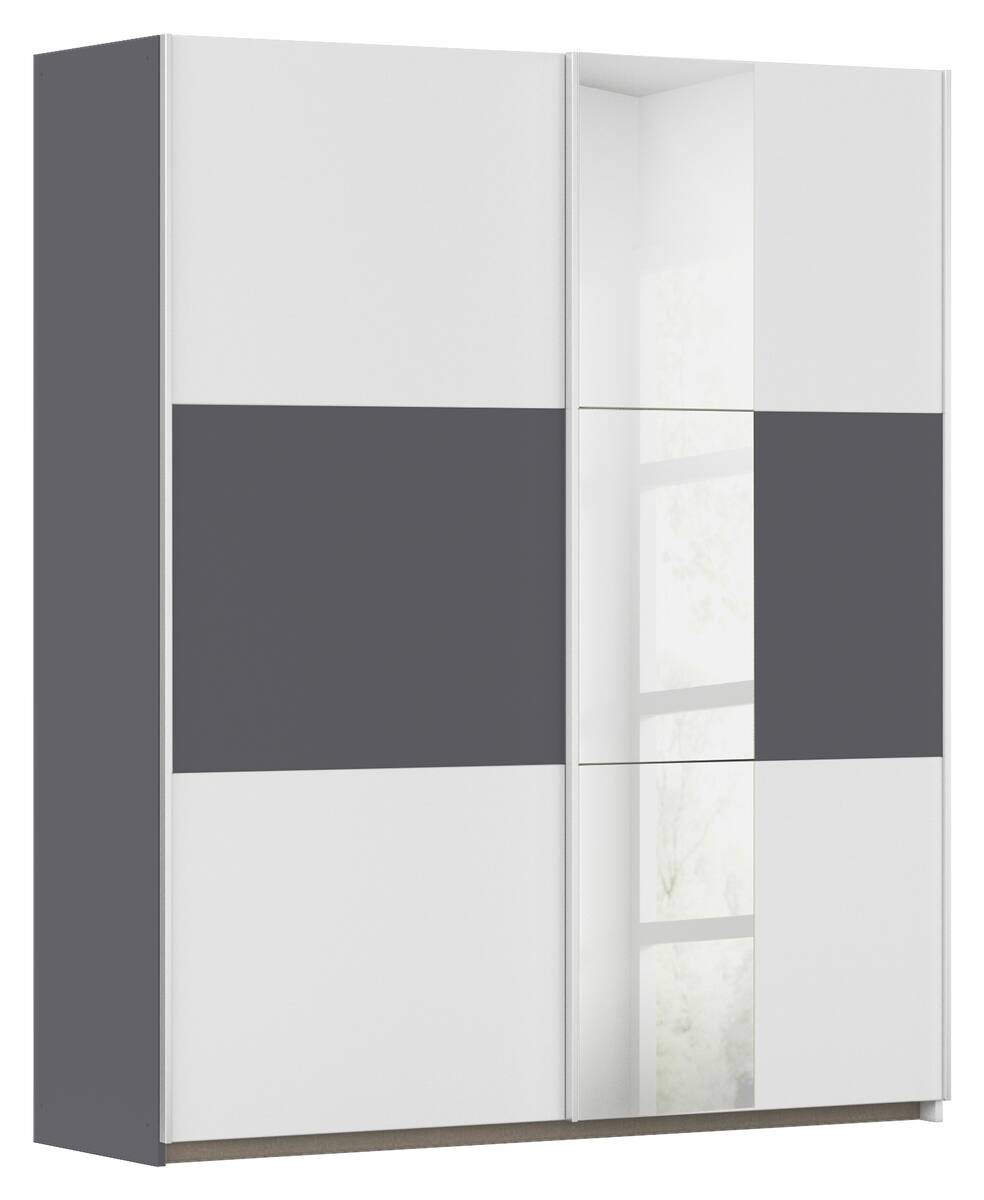 Kleiderschrank Oslo Alpinweiß grau B/H/T: ca. 175x210x59 cm Kleiderschrank Oslo Alpinweiß grau B/H/T: ca. 175x210x59 cm