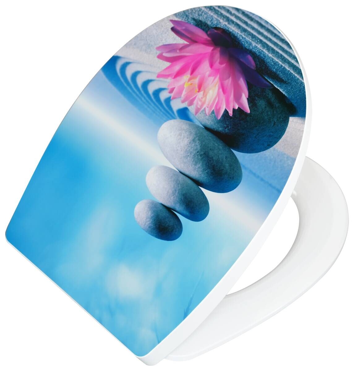 POCOline WC-Sitz Lotus blau Thermoplast