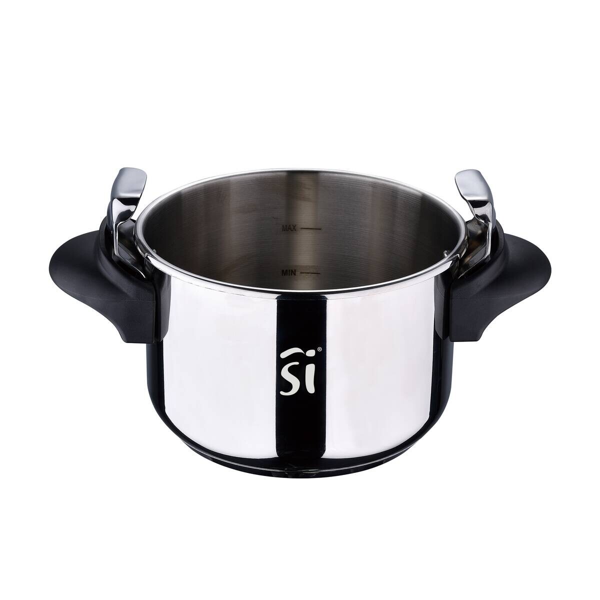 SAN IGNACIO Schnellkochtopf Córdoba silber Edelstahl B/H/L: ca. 26,7x25,8x29,8 cm