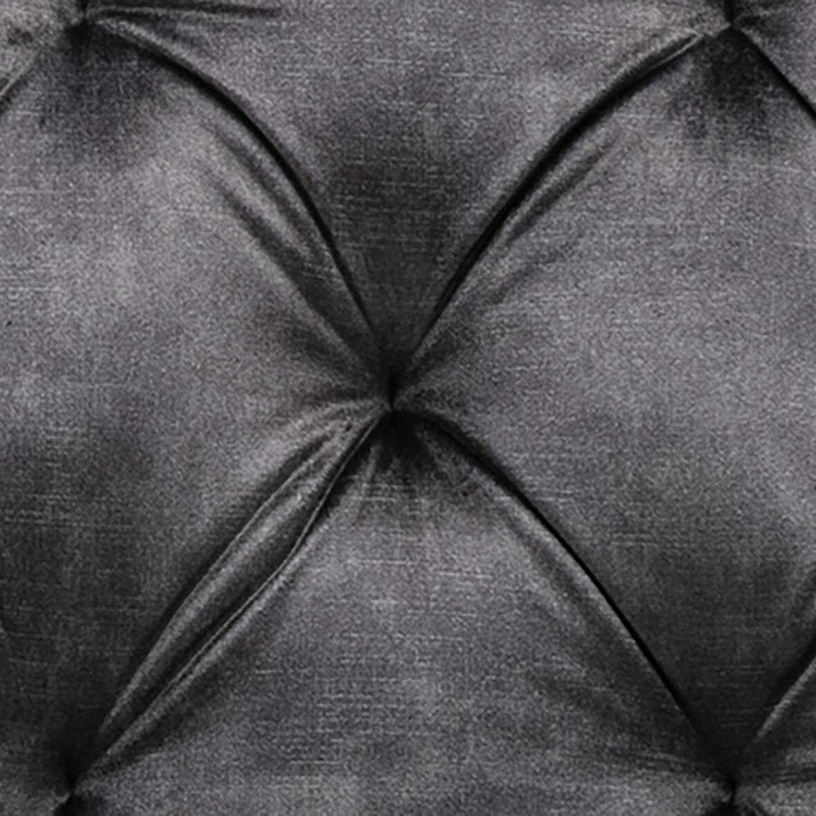 byLIVING Sessel SARINA 2er-Set anthrazit Vintage Samt Metall B/H/T: ca. 59,5x89x62 cm