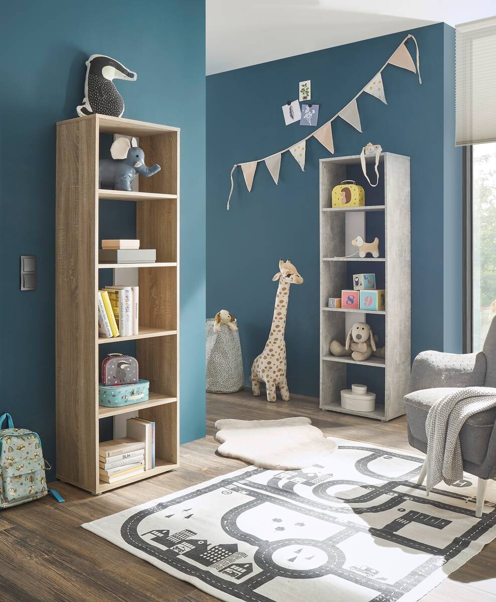 Regal Small Back Eiche Sonoma Nachbildung weiß B/H/T: ca. 50x165x30 cm