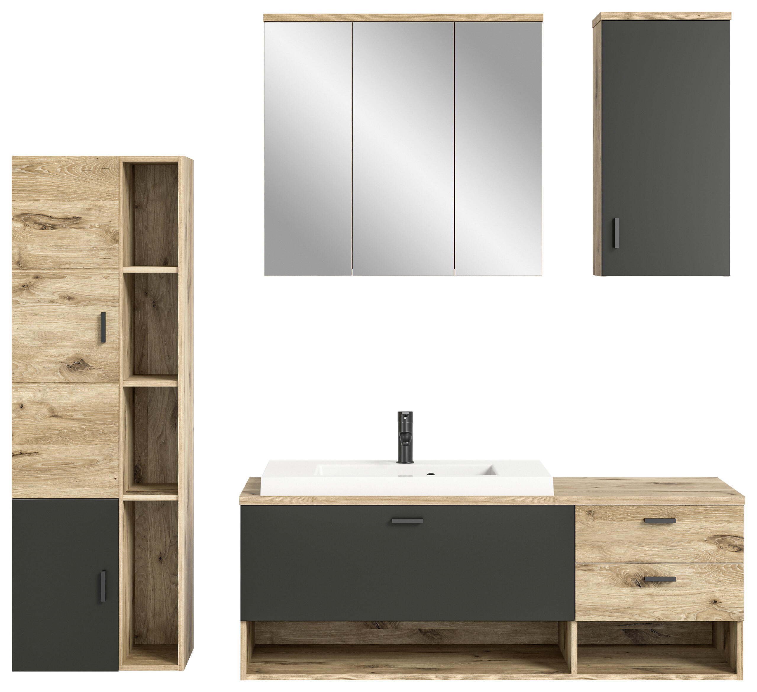 Badezimmer-Set GRADO B/H/T: ca. 203x192x48 cm