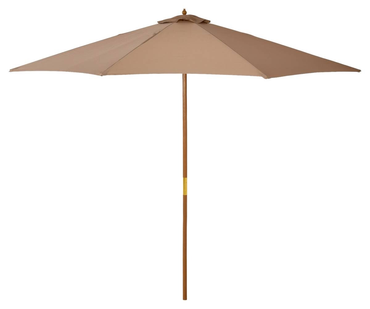Outsunny Sonnenschirm khaki Bambus H/D: ca. 250x300 cm
