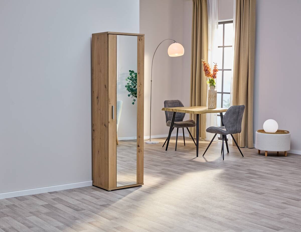 Mehrzweckschrank  Eiche Artisan Nachbildung B/H/T: ca. 50x179x35 cm