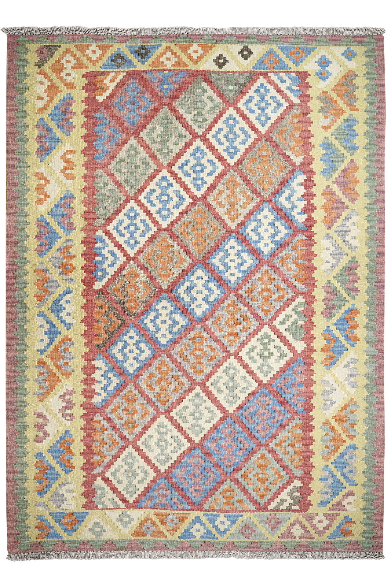 PersaTepp Teppich Kelim Gashgai gelb B/H/L: ca. 182x1x253 cm