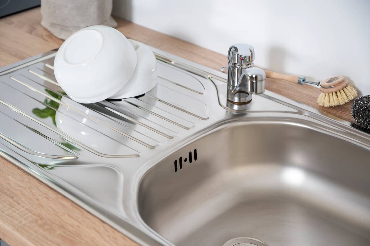 Respekta Küchenblock Economy grau matt B/H/T: ca. 310x200x60 cm