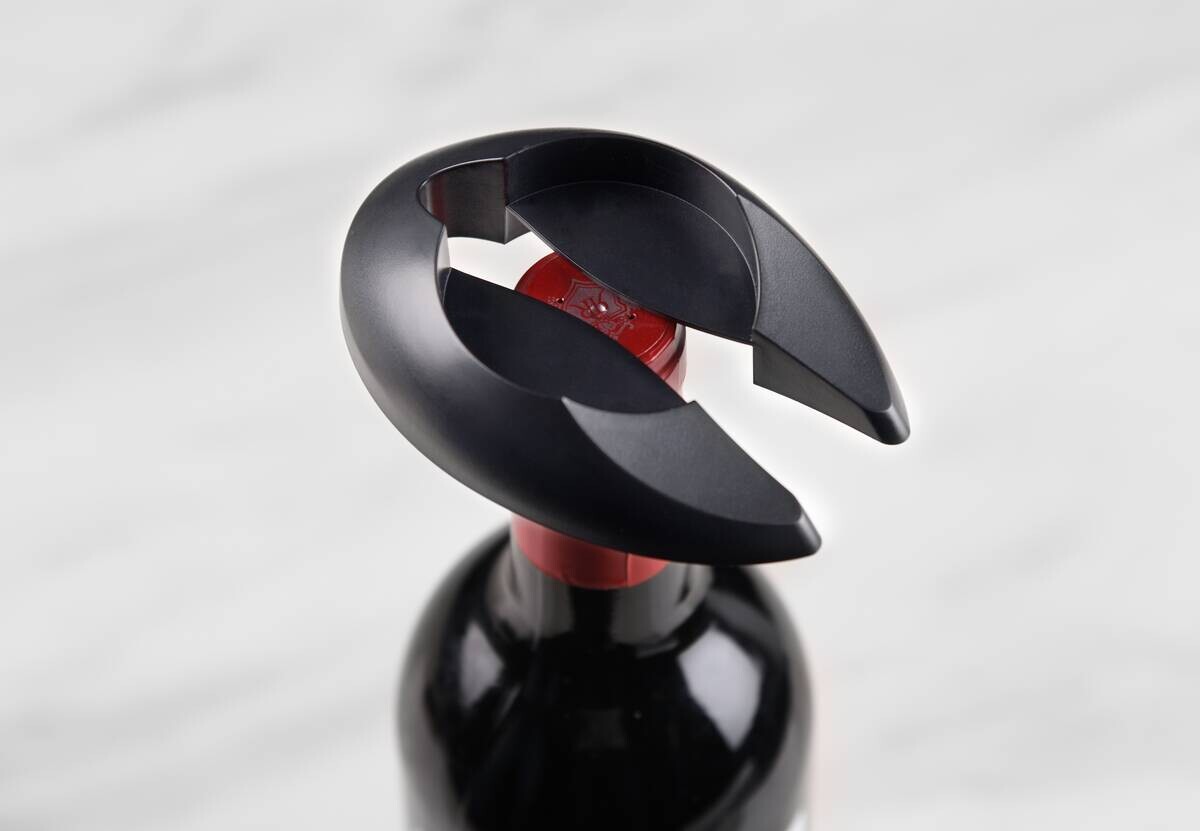 SAN IGNACIO Korkenzieher MERLOT schwarz Silikon
