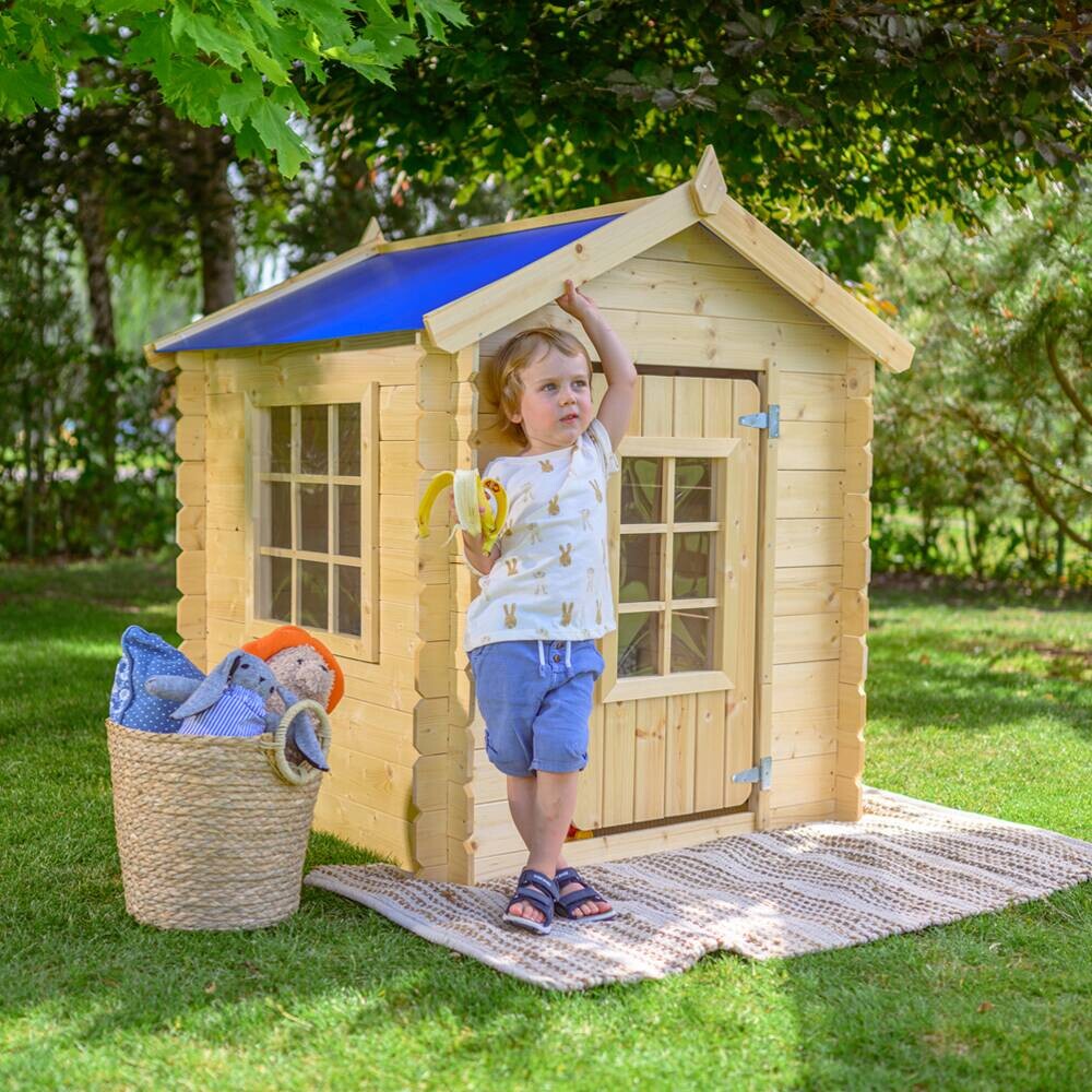 Timbela Kinderspielhaus M570M blau B/H/L: ca. 114x121x111 cm