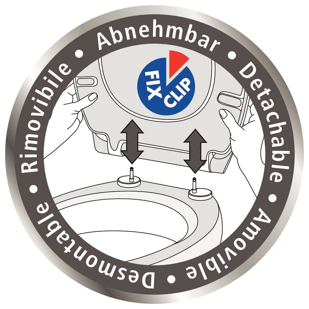 WENKO WC-Sitz Water Lily Thermoplast