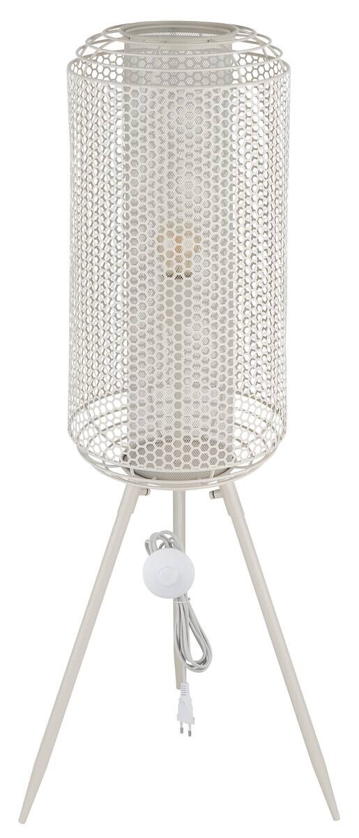 GLOBO Stehleuchte creme Metall H/D: ca. 110x30 cm E27 1 Brennstellen